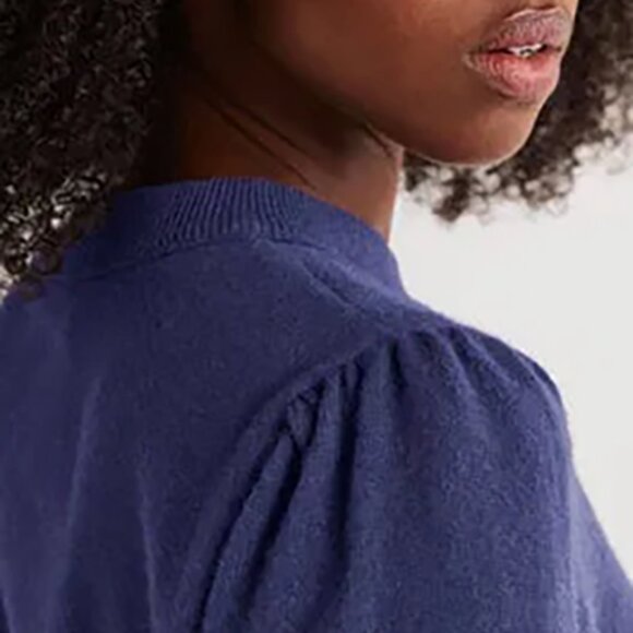 New BODEN Cashmere Puff Shoulder Sweater XS Navy Blue - Picture 8 of 8